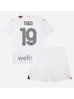Otroški Nogometna dresi replika AC Milan Theo Hernandez #19 Gostujoči 2023-24 Kratek rokav (+ hlače)